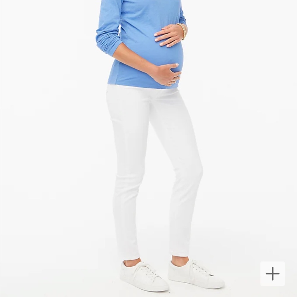 J.Crew White Maternity Jean in Signature Stretch